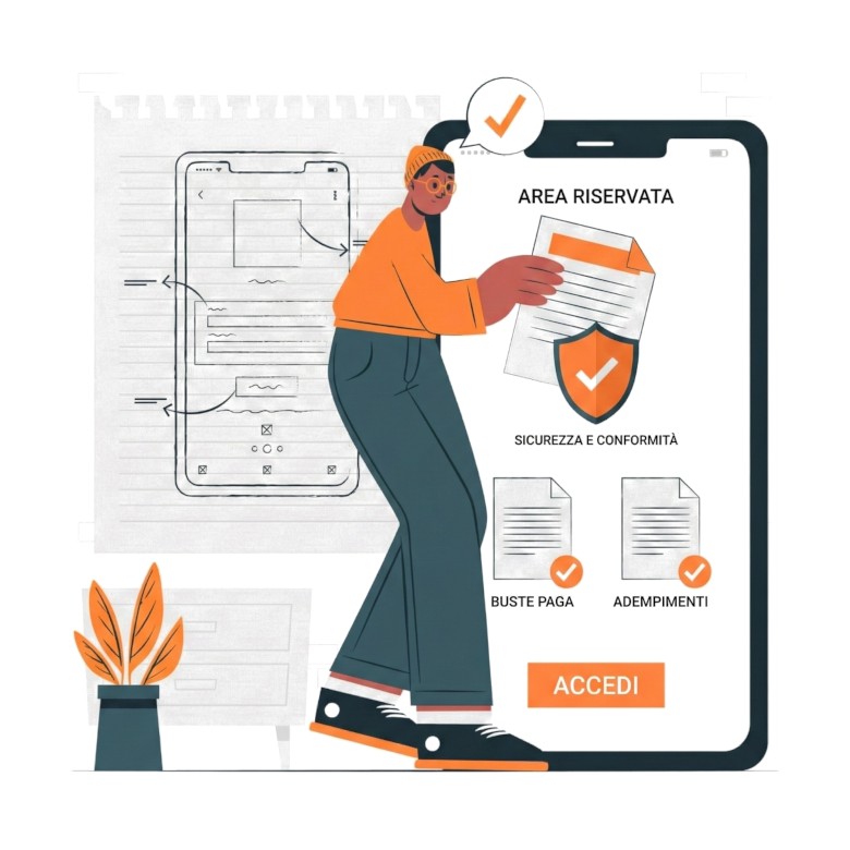 ragazza affianco a smartphone